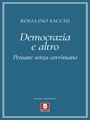 cover image of Democrazia e altro